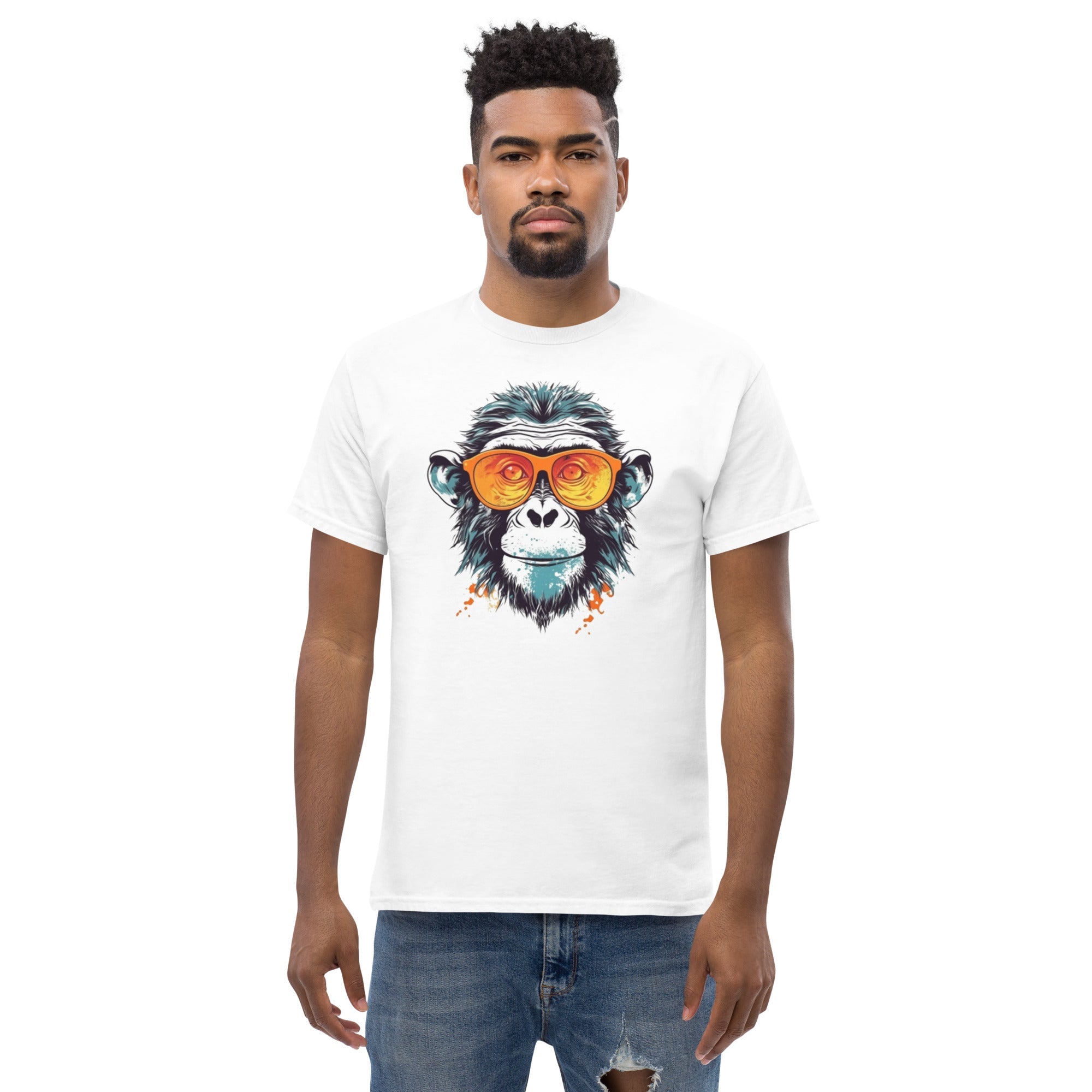 T Shirt Singe Lunettes de Soleil LUDIS