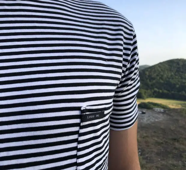 Combishort Ludis Inc à rayures marinière, fermeture à glissière frontale
