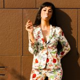 Blazer imprime fleuri, tendance mode automne