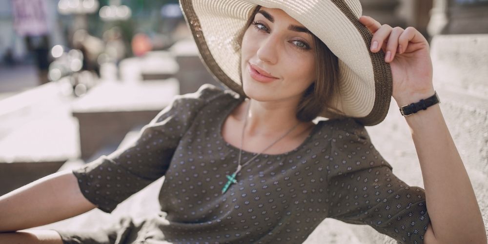femme mode chapeau