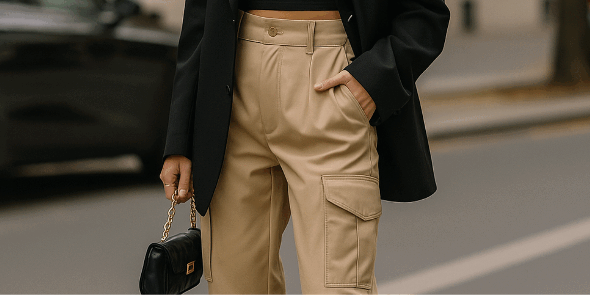 pantalon-cargo-femme-élégante
