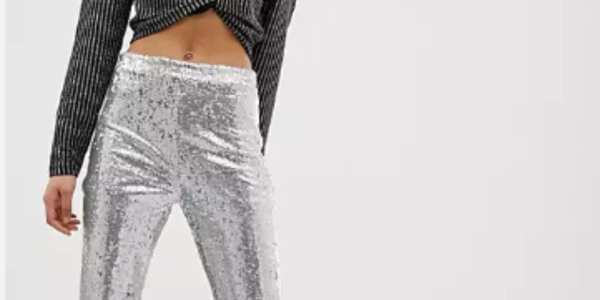 pantalon argenté