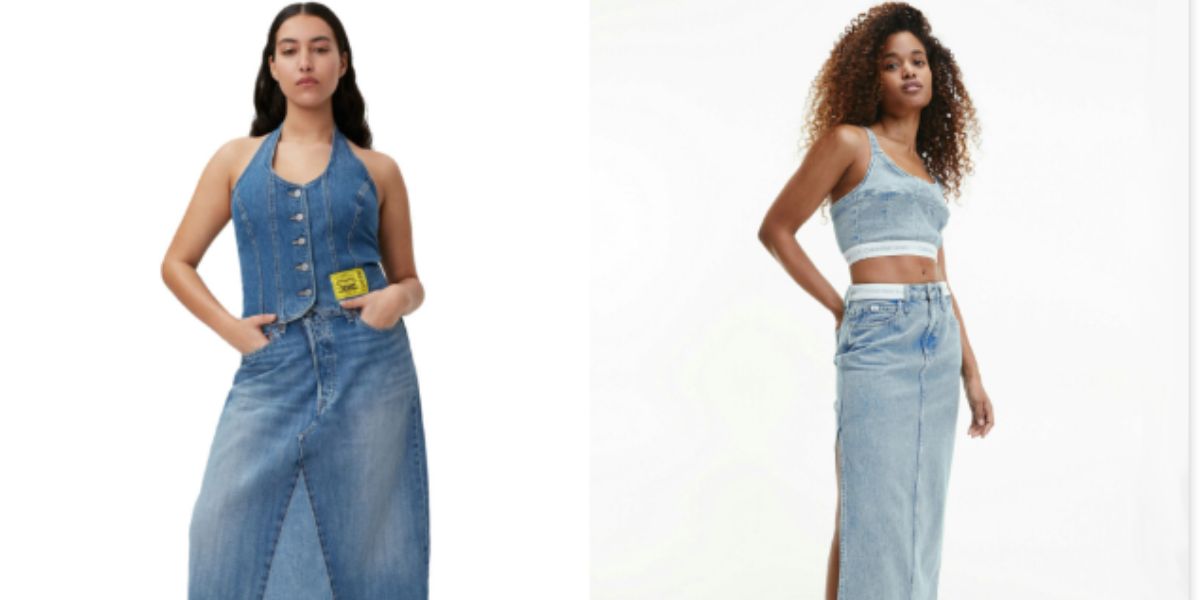 jupe longue jeans